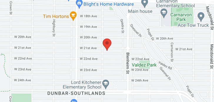 map of 3470 W 21ST AVENUE